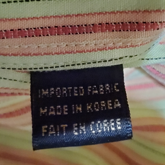 Bugatchi Uomo Button Up Striped Shirt Size L - Picture 10 of 10